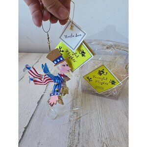 Silvestri rossi Uncle Sam fanciful flights ornament Abraham Lincoln 4th of July